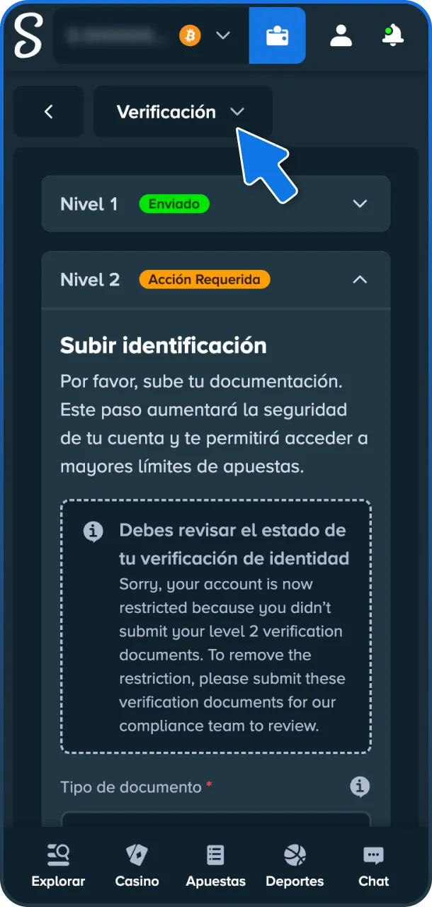 Activa la verificación 2FA y protege tu perfil en Stake Aviator.