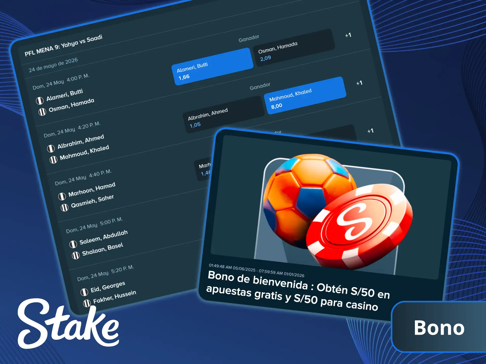Aprovecha el bono para apuestas MMA en Stake para incrementar tus fondos destinados a los combates.