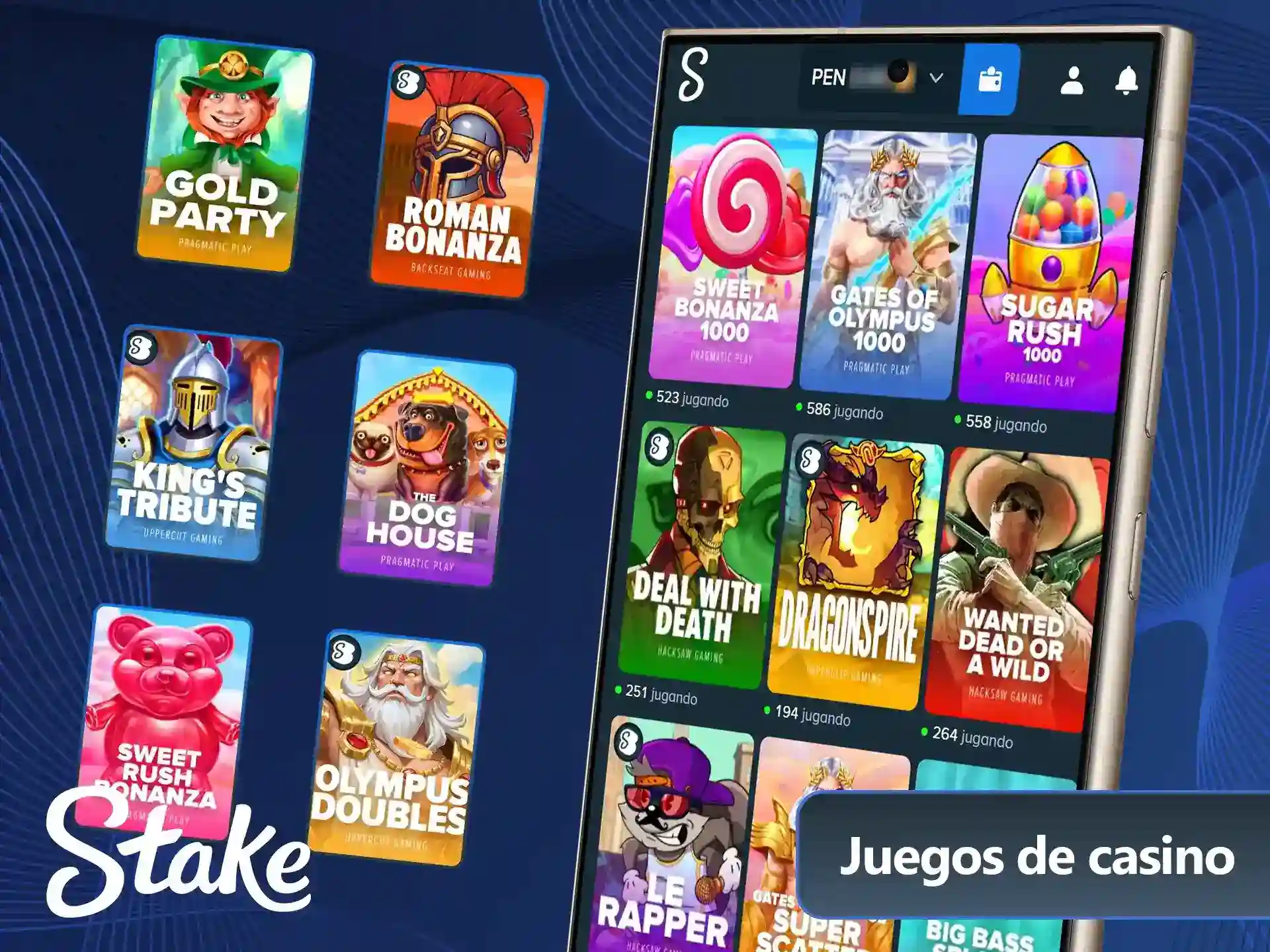 Jugá a los mejores slots en el sitio oficial Stake Perú.