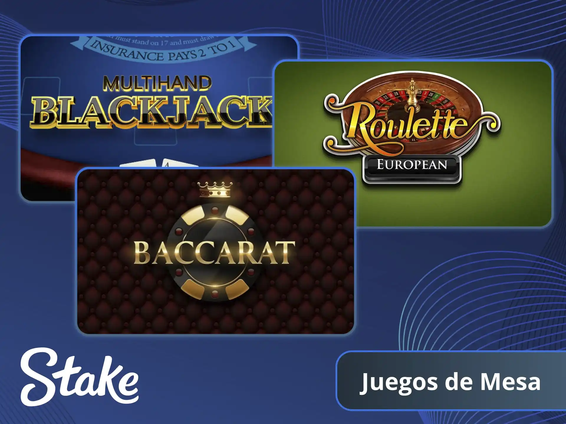 Disfruta de Juegos de Mesa clásicos usando el Bono de Stake casino.
