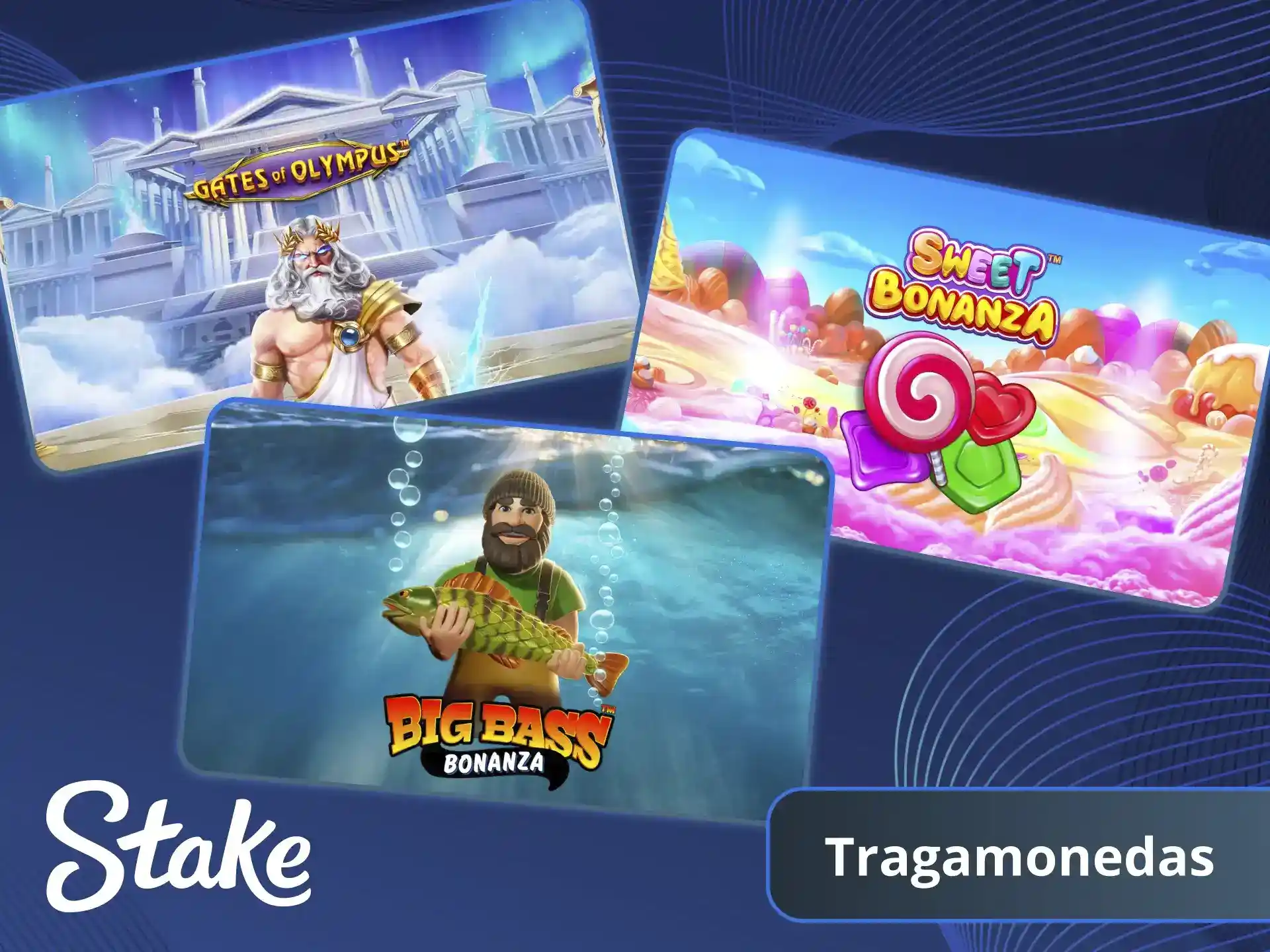 Utiliza tu Bono para jugar Tragamonedas (Slots) y ganar en Stake casino.