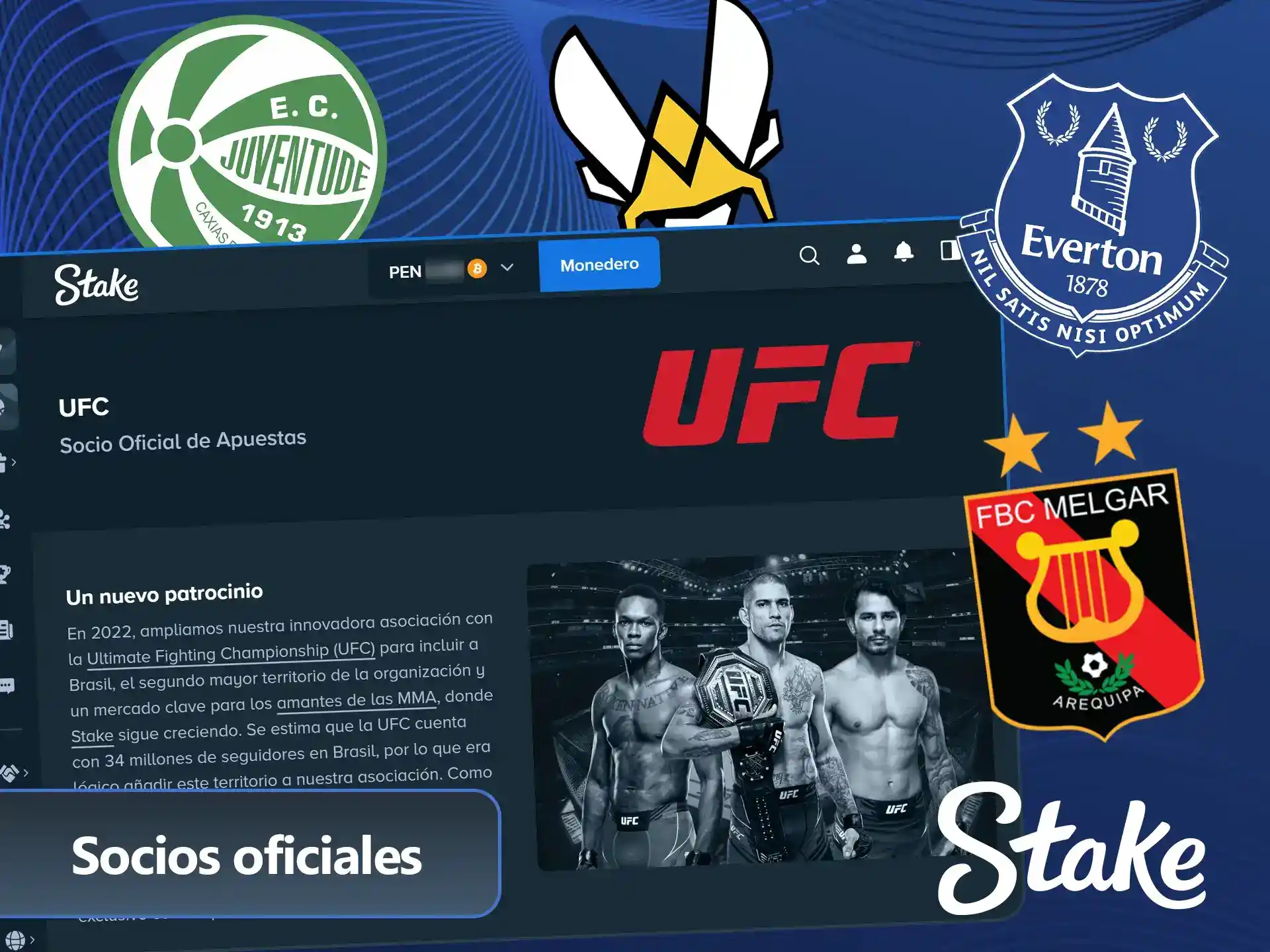Mirá los patrocinadores globales en el sitio oficial Stake Perú hoy.