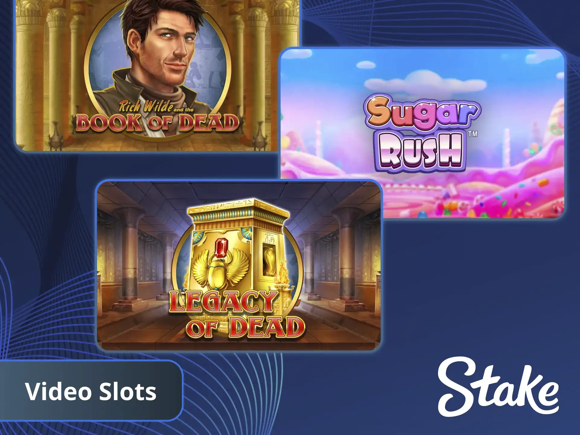 Explora la gran variedad de Video Slots disponibles para ti en Stake.